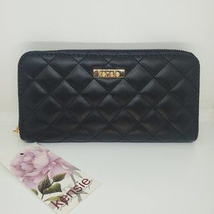 Kensie Black Zip Wallet New with Tags Fits Your Phone